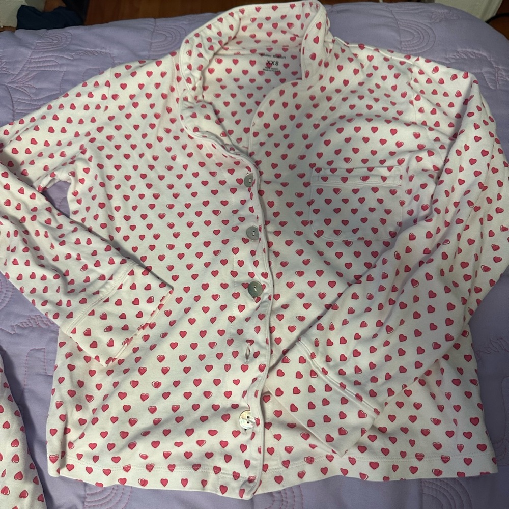 Roller Rabbit Pink Heart Pajama Top only